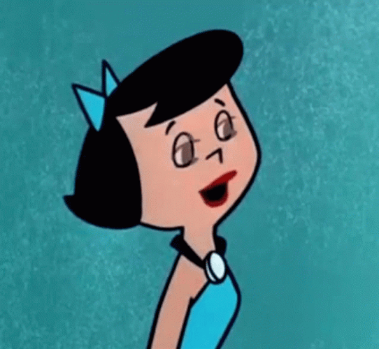 Laughing Cartoon Giggle Betty Rubble GIF
