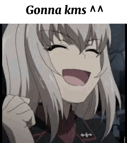 Laughing Cartoon Girl with Gonna Kms Aa