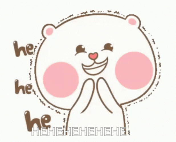 Laughing Cartoon Hehe Giggle Cute Bunny GIF