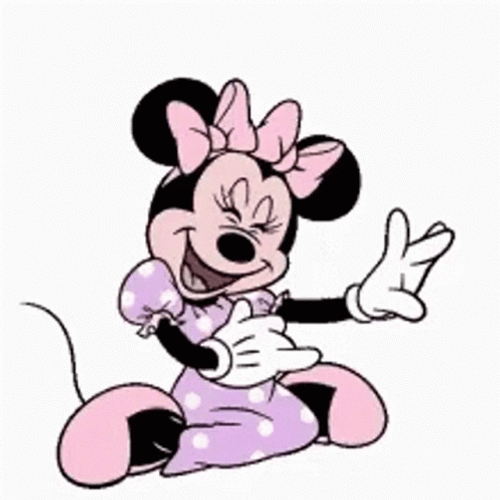 Laughing Cartoon Lmao Happy Minnie Mouse GIF 