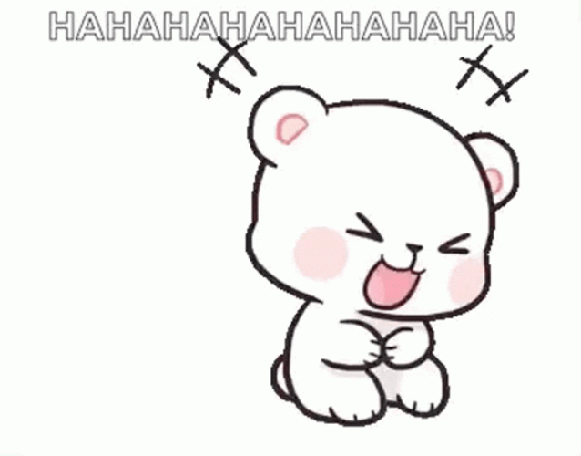 Laughing Cartoon Lmao Milk Bear GIF