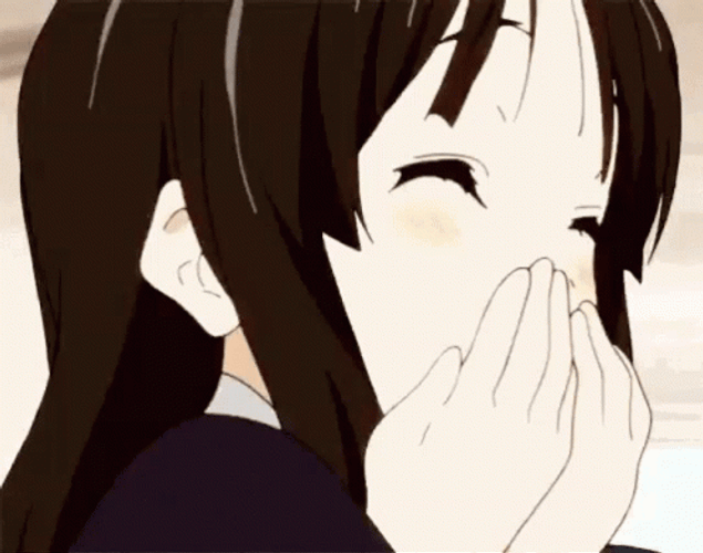 Laughing Cartoon Mio Akiyama Anime Girl GIF
