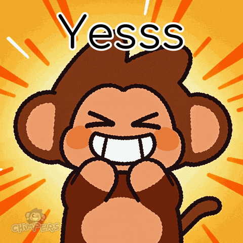 Laughing Cartoon Monkey Yesss