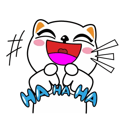 Laughing Cat With Hahaha
