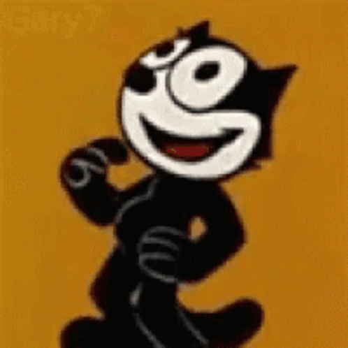 Laughing Felix The Cat GIF