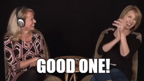 Laughing Hard Good One Clap GIF