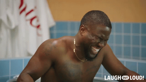 Laughing Hard Kevin Heart GIF