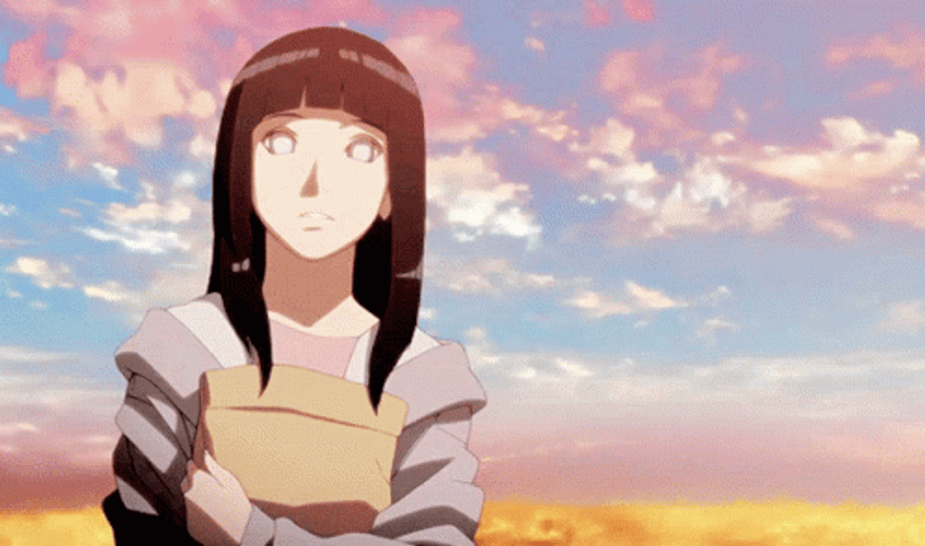 Laughing Hinata Hyuga  GIF