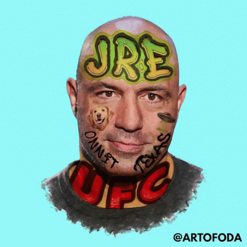 Laughing Joe Rogan Tattoo GIF