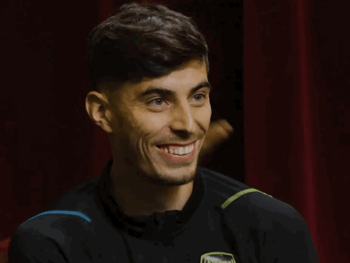 Laughing Kai Havertz GIF