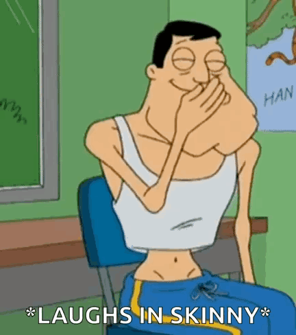 Laughing Man in Skinny