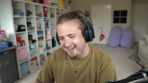 Laughing Man Knee Slap GIF