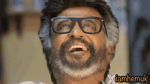 Laughing Man With Glasses And Beard Xiamhemuk GIF