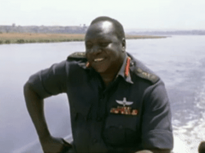 Laughing Meme Idi Amin Boat Ride GIF