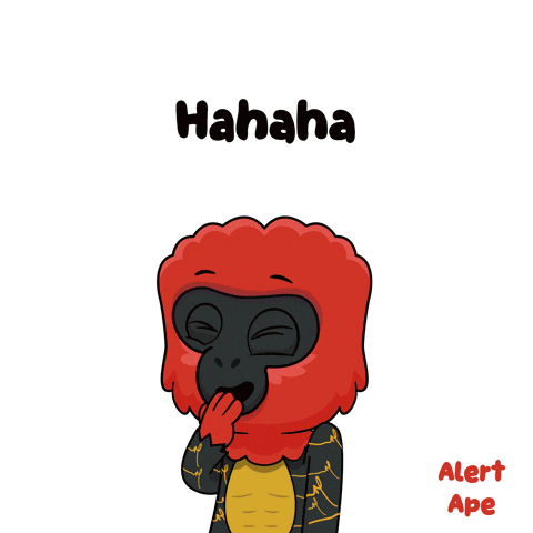 Laughing Monkey Hahaha Alert Ape