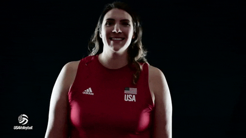 Laughing Out Loud Happy Usa Volleyball GIF