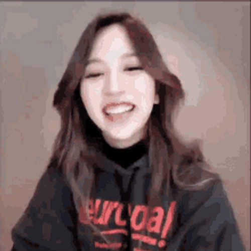 Laughing Reaction Twice Mina GIF