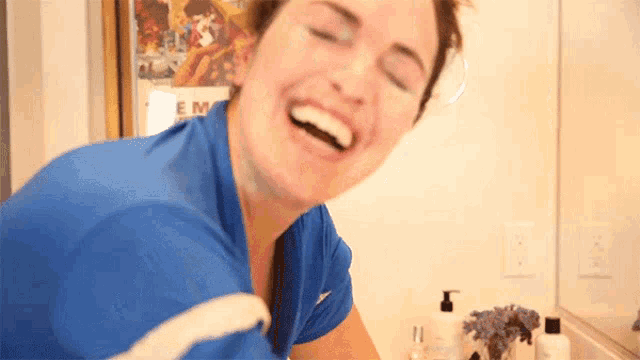 Laughing Sharzad Kiadeh Gif GIF