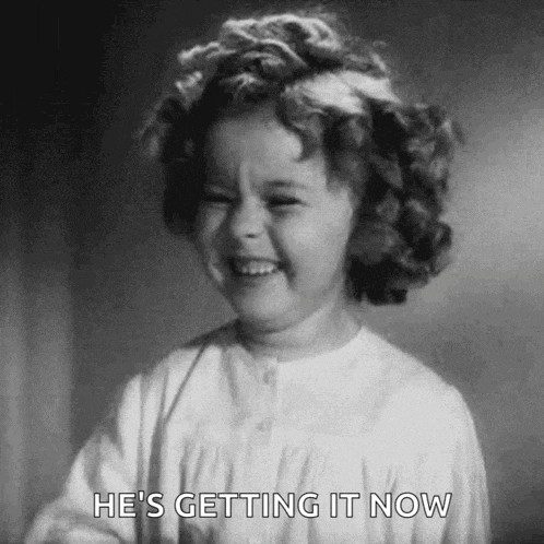 Laughing Shirley Temple Gif GIF