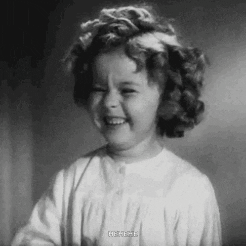 Laughing Shirley Temple Gif GIF