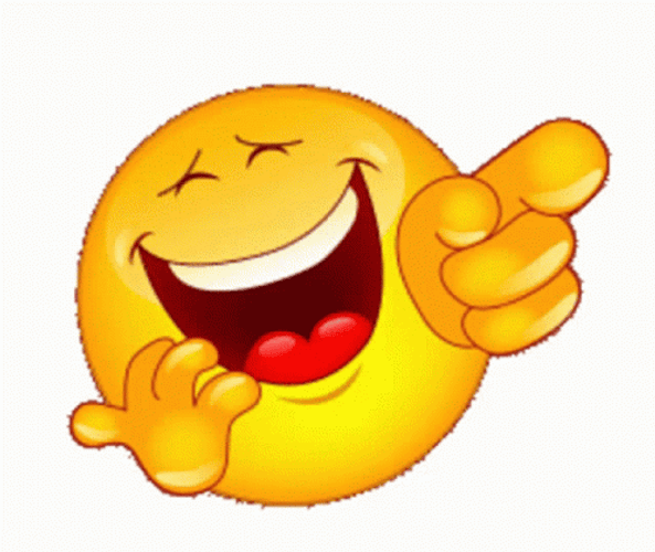 Laughing Smiley Face Emoji Spinning GIF