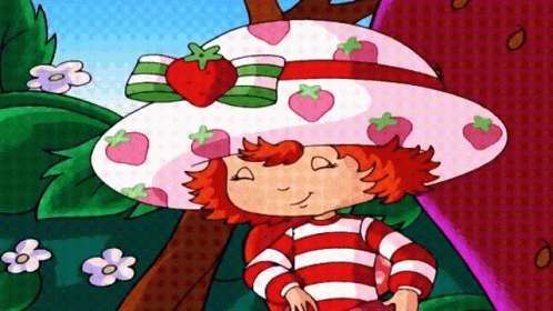 Laughing Strawberry Shortcake Cartoon GIF