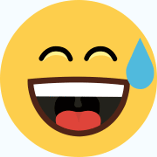 Laughing Sweating Emoji GIF