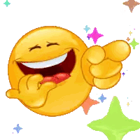 Laughing Yellow Smiley Pointing