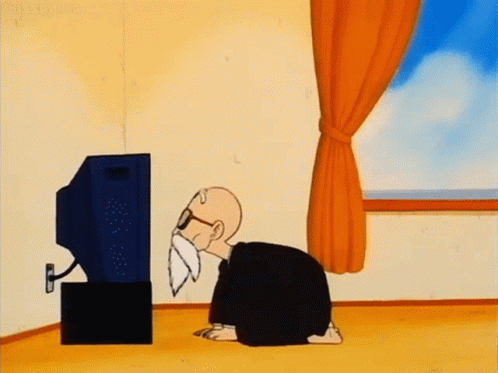 Launch Hitting Master Roshi On The Head GIF