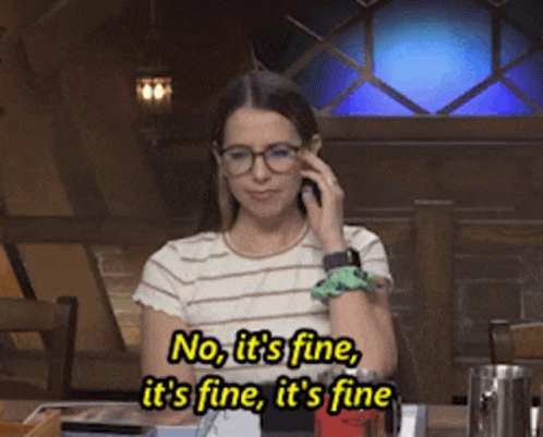 Laura Bailey No Its Fine GIF