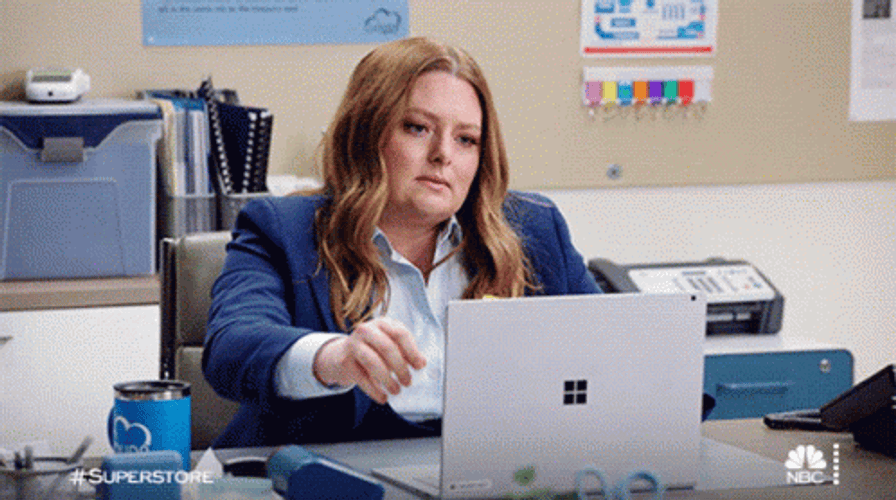 Lauren Ash Meeting GIF