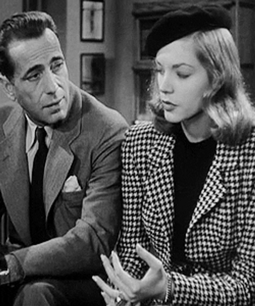 Lauren Bacall Humphrey Bogart During 40s GIF