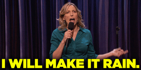 Laurie Kilmartin Boss Makes A Dollar I Make A Dime Make It Rain GIF