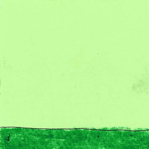 Lawn Mower Flower Sprout Illustration GIF