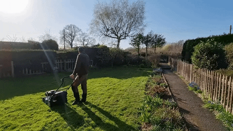 Lawn Mower Jimmy The Mower Turn Around GIF