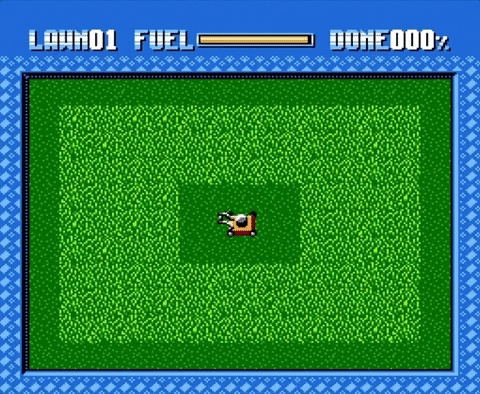 Lawn Mower Nintendo Nes Homebrew Game GIF