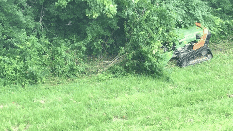 Lawn Mower The Green Climber Tree Cutting GIF