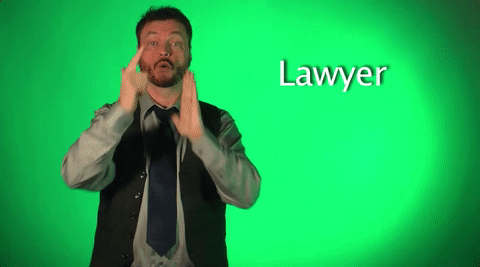 Sign Language Lawyer GIF
