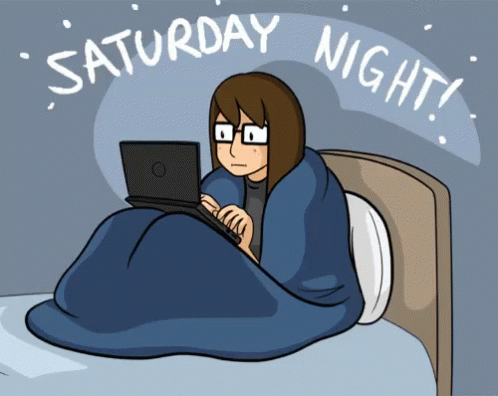 Lazy Saturday Night GIF