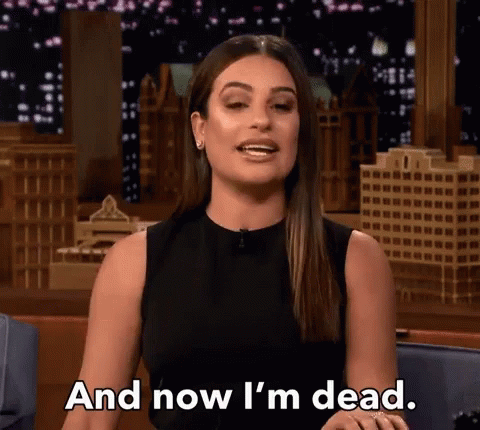 Lea Michele I'm Dead GIF