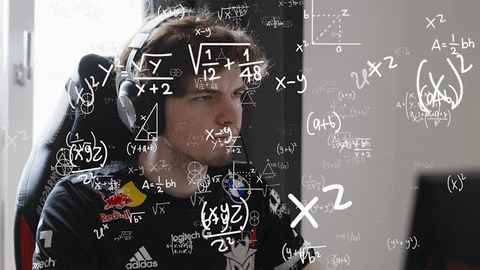 League Of Legends Player Guy Seriously Calculating GIF