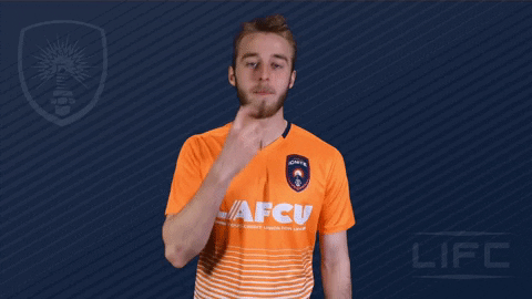 League One Player Thinking Hmmmm GIF