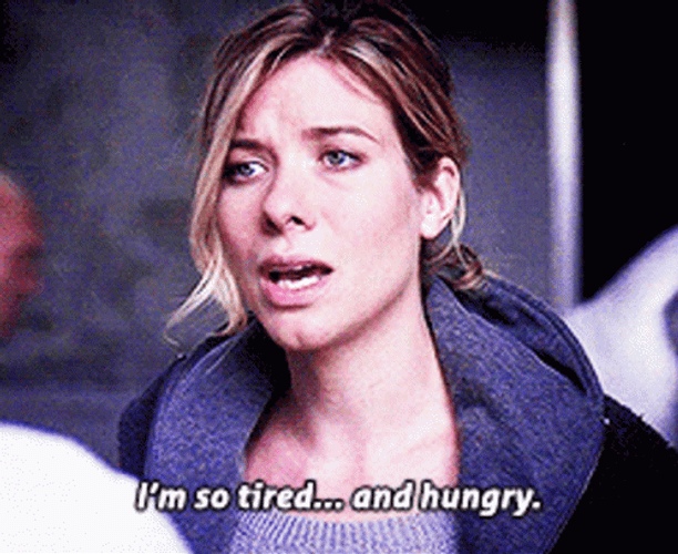 Leah Is Tired And Hungry GIF