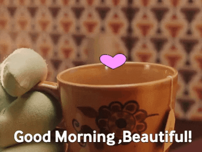Leaning Fingers In The Cup Good Morning Honey GIF
