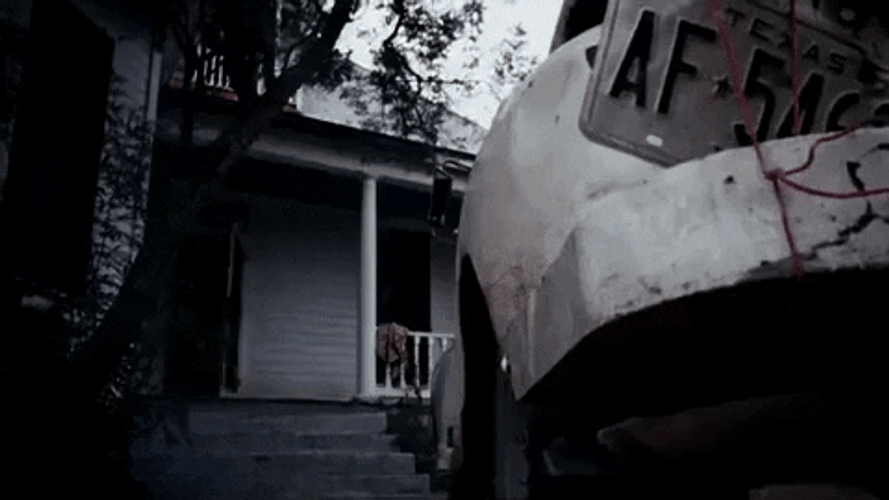 Leatherface Running With Chainsaw GIF