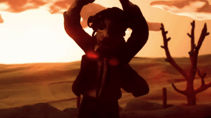 Leatherface Stop Motion Animation Dance GIF