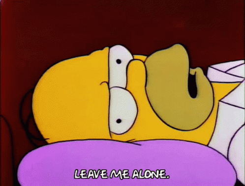 Leave Me Alone Homer Simpson GIF