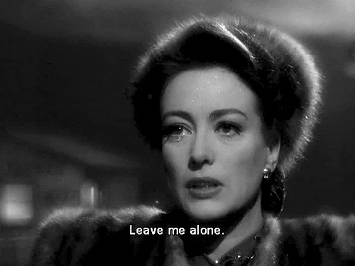 Leave Me Alone Legendary Joan Crawford GIF