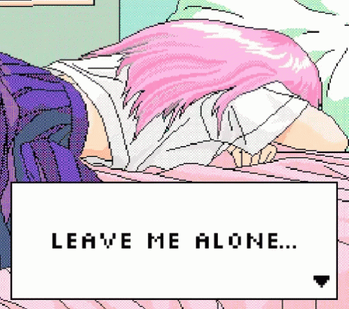 Leave Me Alone Sad Anime Girl GIF