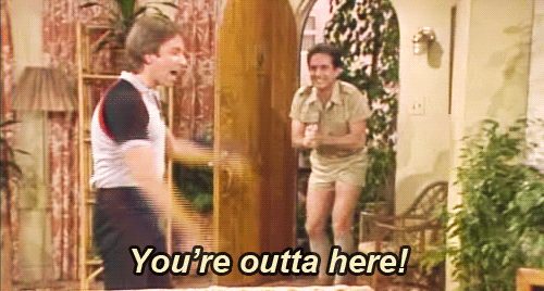 Leave You're Out Here GIF